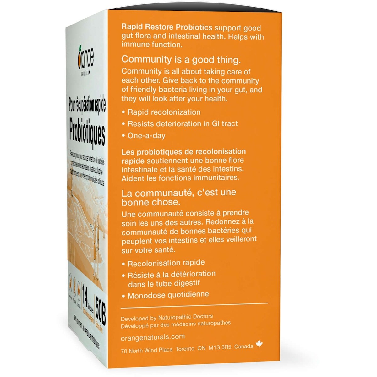 Pour récupération rapide probiotiques 50B