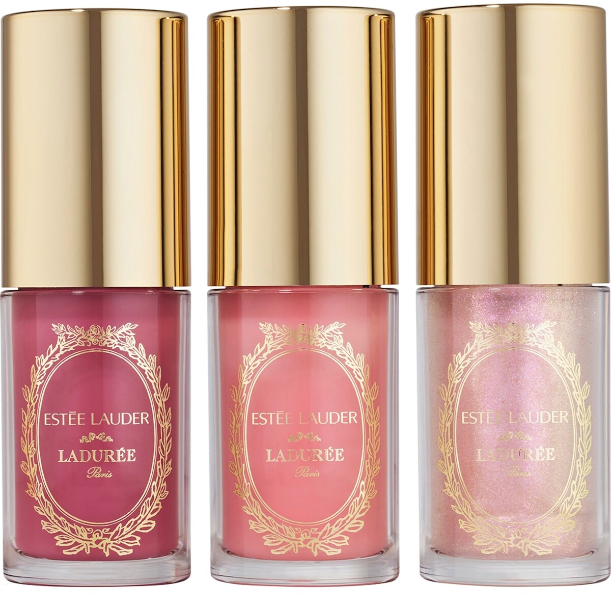 Collection d'huiles pour les lèvres en édition limitée Estée Lauder x Ladurée