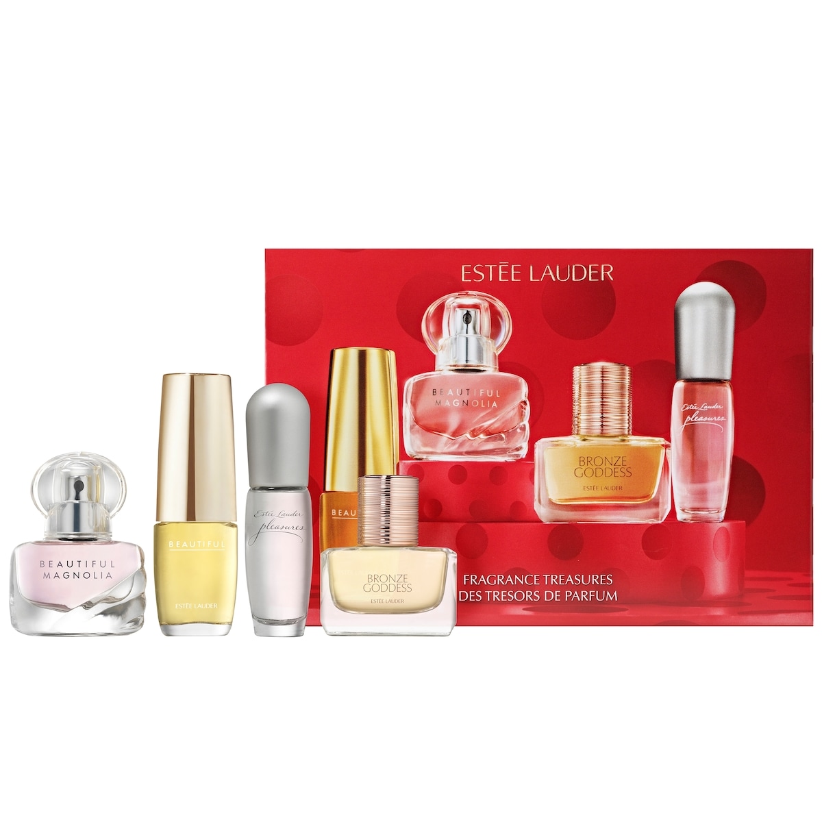 Coffret-cadeau de parfums Treasures miniatures d’Estée Lauder