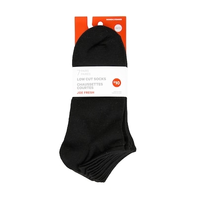 Joe Women 7pk Value Low Cut Black 2