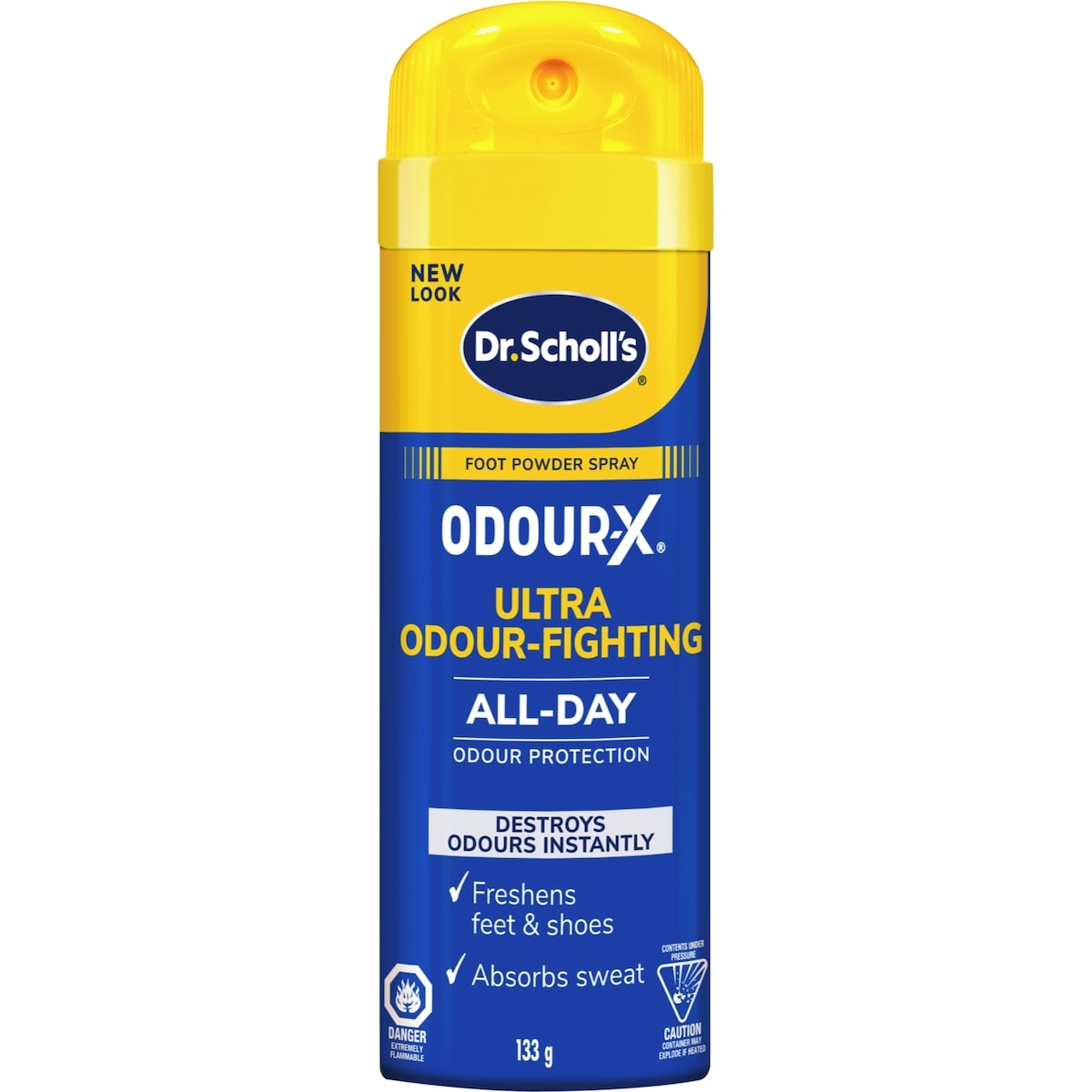 DS Poudre désodorisante en aérosol pour les pieds OD, 133 g
