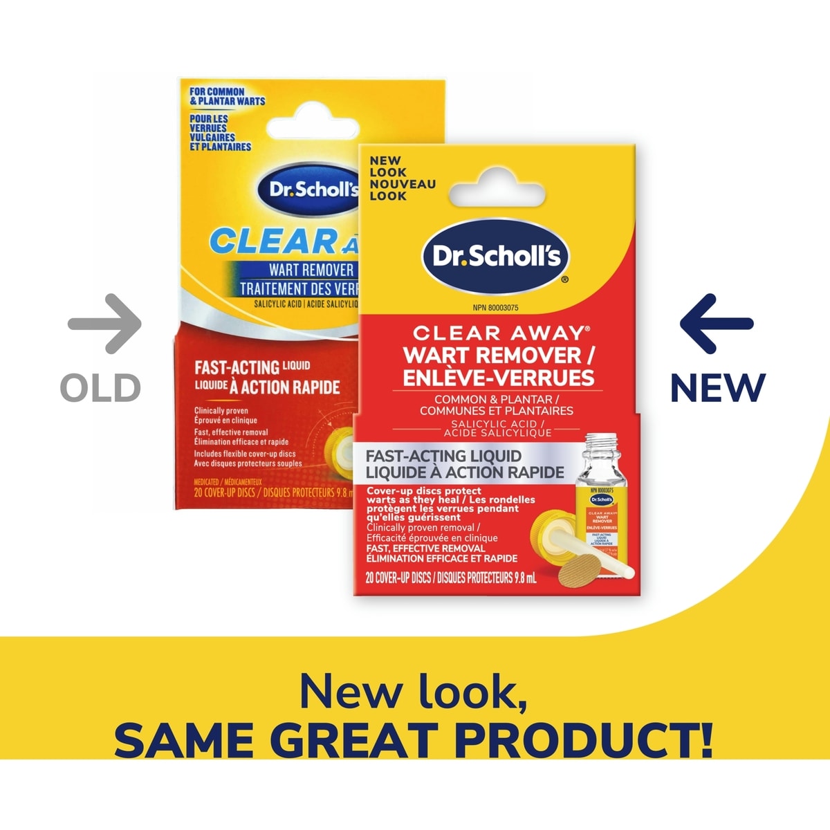 Dr. Scholl’s® traitement liquide pour éliminer des verrues communes et plantaires
