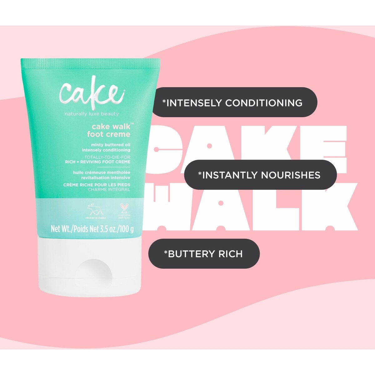 Cake Cakewalk® Crème Riche pour de Jolis Pieds
