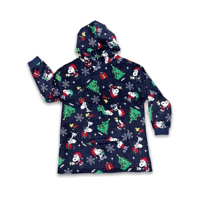 Kid's unisex hooded plush lounger l/xl 2